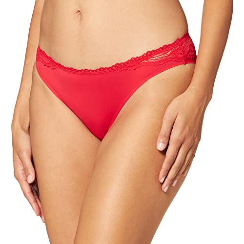 Calvin Klein Bikini Estilo Ropa Interior, Rustic Red, XS para Mujer