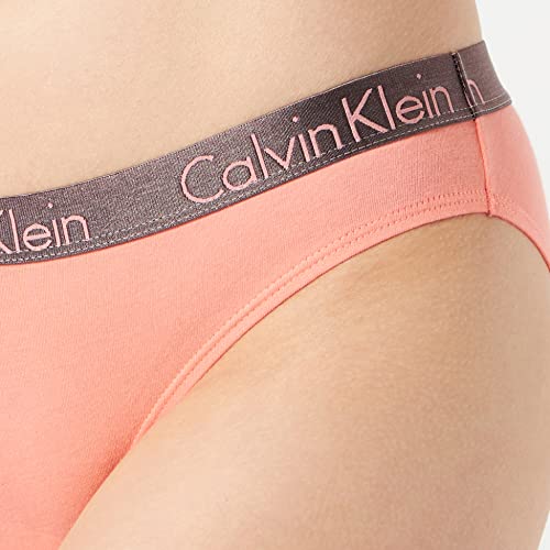 Calvin Klein Bikini Estilo Ropa Interior, Washed Scarlet, L para Mujer