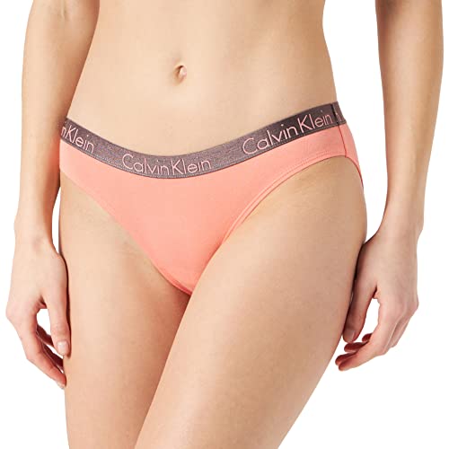 Calvin Klein Bikini Estilo Ropa Interior, Washed Scarlet, L para Mujer