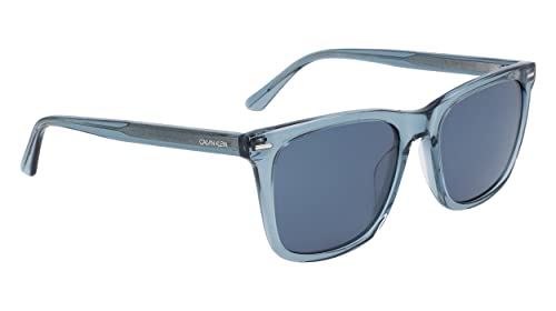 Calvin Klein CK21507S Gafas de Sol, Crystal Teal, Talla única para Hombre