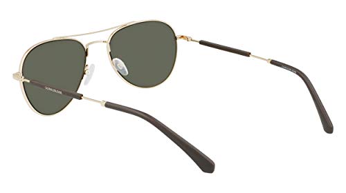 Calvin Klein CKJ20109S, Gafas para Unisex - Adulto, Dorado (Shiny Gold), Talla Única