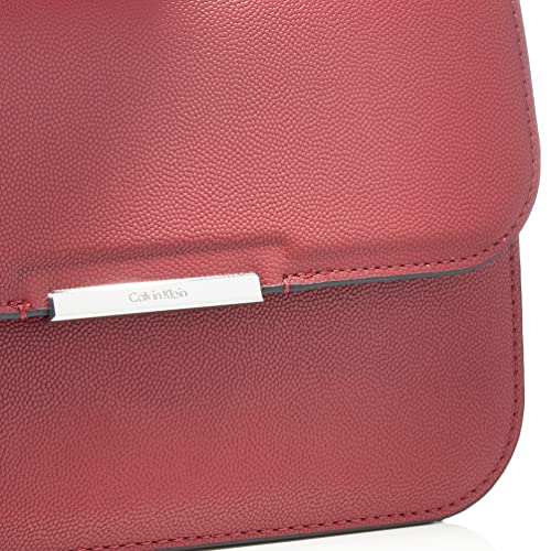 Calvin Klein Focused Top Handle Xbody Kaviar, Bolsas para Mujer, Red, Medium