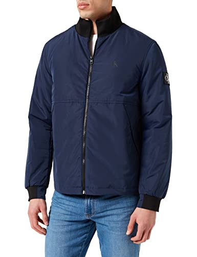 Calvin Klein Jeans Acolchado Ligero Harrington Chaqueta, Black Iris, M para Hombre