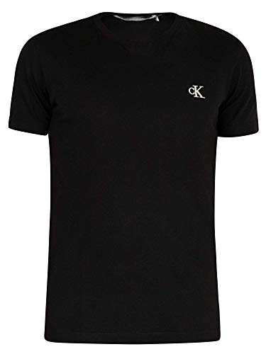 Calvin Klein Jeans Essential Slim tee Camiseta, CK Black, XS para Hombre