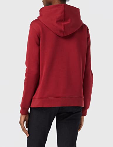 Calvin Klein Jeans Sudadera con Capucha Micro Monogram, Virginia Red, L para Mujer