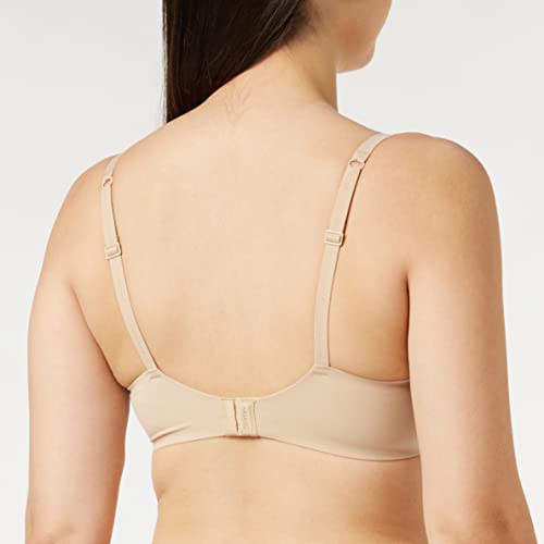 Calvin Klein Modern T Shirt Sujetador con Aros, Beige (Bare 20N), 34D para Mujer