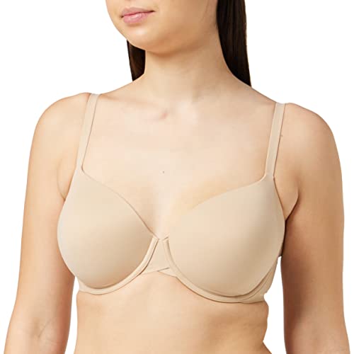 Calvin Klein Modern T Shirt Sujetador con Aros, Beige (Bare 20N), 34D para Mujer