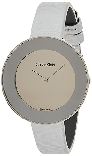 Calvin Klein Reloj Analogico para Mujer de Cuarzo con Correa en Cuero K7N23UP8