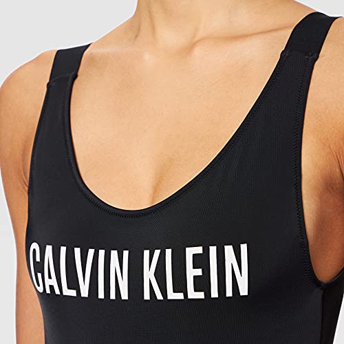 Calvin Klein Scoop Back One Piece-RP Traje de baño de una Sola Pieza, Pvh Black, M para Mujer