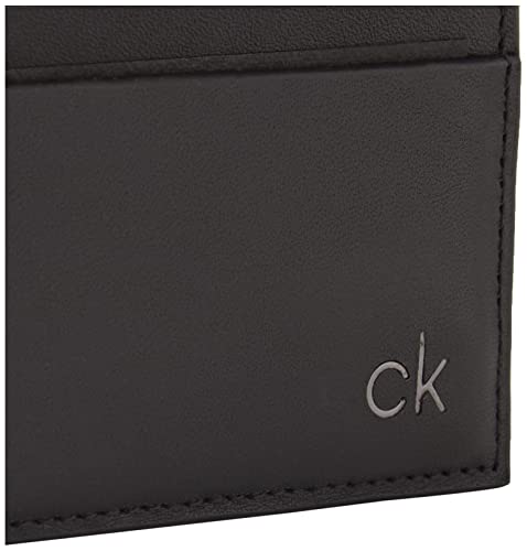 Calvin Klein - Smooth CK Cardholder, Tarjeteros Hombre, Negro (Black), 0.1x0.1x0.1 cm (B x H T)