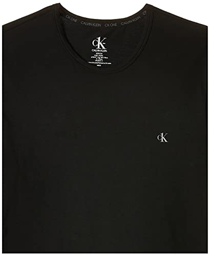 Calvin Klein S/S Crew Neck 2Pk Camiseta de Manga Corta, Black/Grey Heather, M (Pack de 2) para Hombre