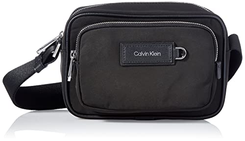 Calvin Klein Urban Utility Camera Bag, Crossovers para Hombre, Black, Medium