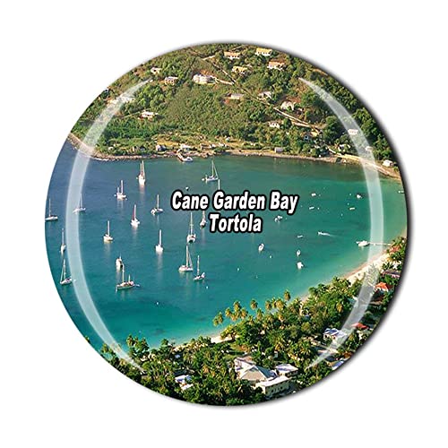 Cane Garden Bay Tortola UK - Imán para nevera (cristal, recuerdo turístico, colección de regalo), diseño de tortola