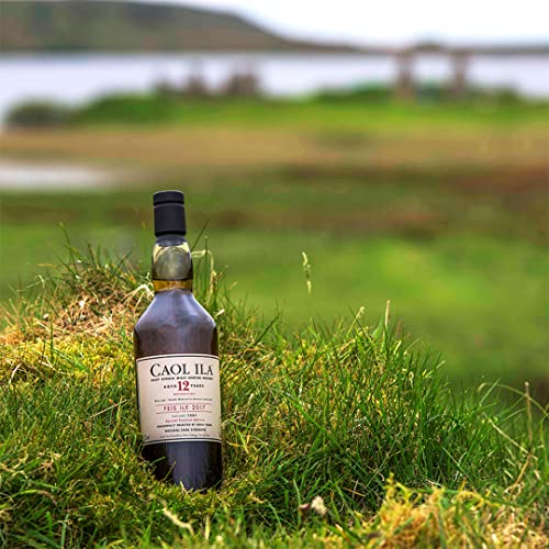 Caol Ila 12 Años Whisky Escocés Puro de Malta de la Isla de Islay - 700 ml