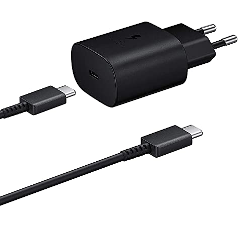 Cargador rápido de 25 W + cable USB-C USB-C compatible con Samsung S22/S22 PLUS/S22 ULTRA/S21 FE 5G/S21/S21 PLUS/S21 ULTRA/S20 FE/S20 PLUS/S20 Ultra/Note 20/Note 20 ULTRA/A52/A7 2 Phonillico.. ®