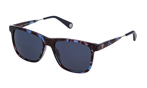 Carolina Herrera Gafas de Sol SHE757550L93 (Diametro 55 mm), Azul, 55/18/140 Unisex-Adult