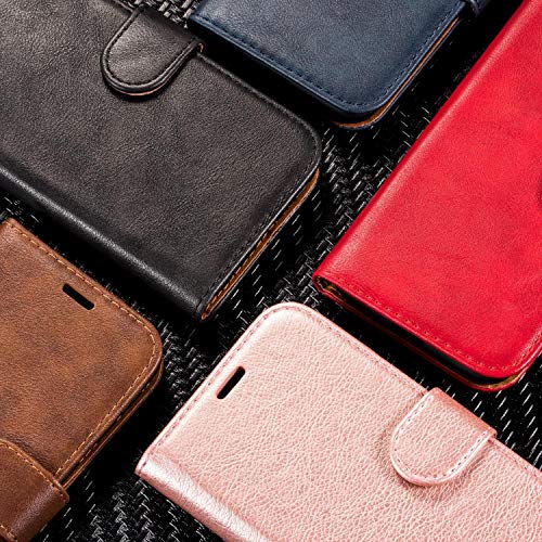 Case Collection - Funda de Piel Tipo Libro para Samsung Galaxy A10 (6,2 Pulgadas), Cierre magnético con Tapa y función Atril para Samsung Galaxy A10