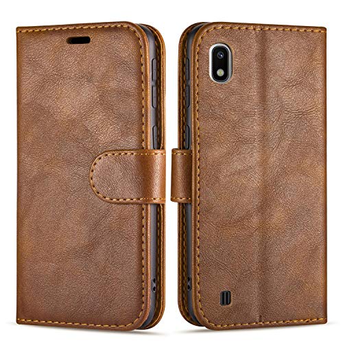 Case Collection - Funda de Piel Tipo Libro para Samsung Galaxy A10 (6,2 Pulgadas), Cierre magnético con Tapa y función Atril para Samsung Galaxy A10