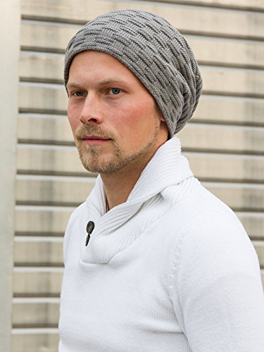 Caspar MU133 Gorro de Punto Fino Unisex Beanie Caliente con Forro Polar, Color:marrón oscuro, Talla:Talla Única