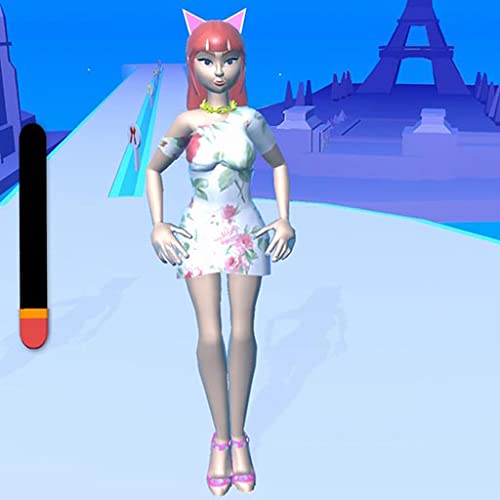 Catwalk girl beauty body fashion race for battle run to dressup & win show this makeover games 2021.Enoy catwalk hair race with body runner bounce project challenge to collect cash on bridge 3d game