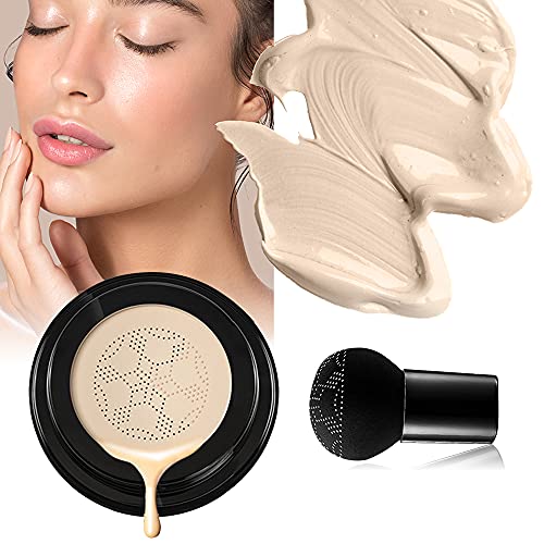 CC Crema, Cojín De Aire CC Cream, La Cabeza De Hongos BB Cream, Líquida Fundación, Mushroom Head Air Cushion BB Cream, Hidratante Corrector Permeable al Aire Brillo (Natural)