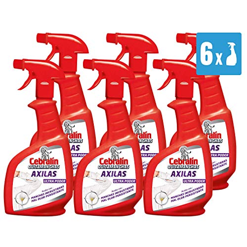 Cebralin - Quitamanchas Axilas, 6 Recipientes de 300 ml - Total: 1800 ml