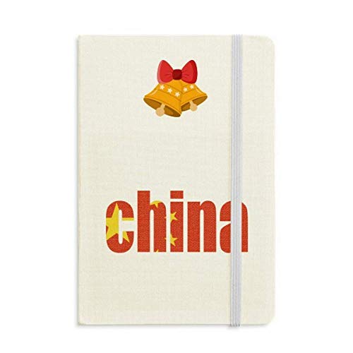 China País bandera nombre cuaderno diario y Jingling Bell