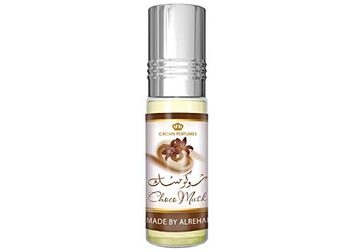 Choco Musk Al Rehab Perfume de 6 ml de aceite (sin alcohol, de alta calidad, oriental, árabe, almizcle, perfume natural, ámbar, madera de águila, esencial, attar scent)