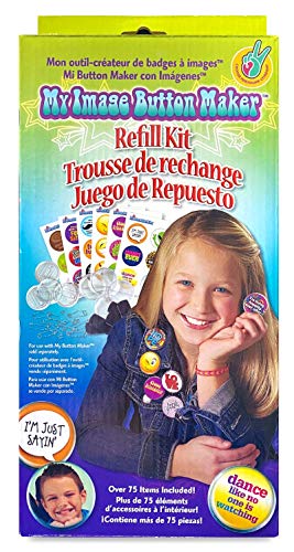 Choose Friendship My Image Button Maker Refill Kit, 75 items