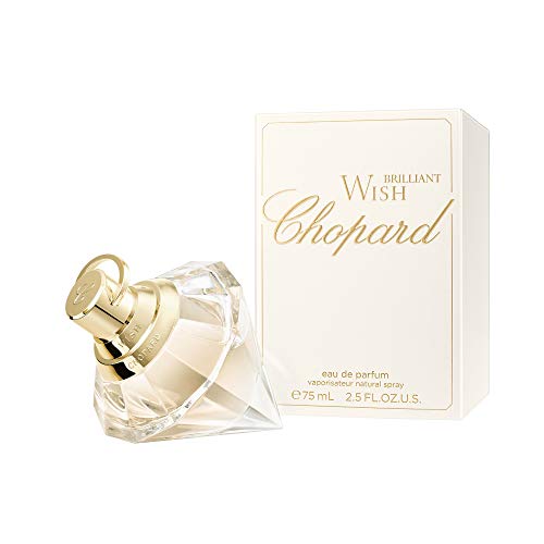 Chopard Eau de Parfum Chopard Brilliant Wish en Formato de 75 Ml, Delicada Fragancia Femenina con Notas Florales y Orientales, Envase Adornado con el Frasco Especial en Forma de Diamante 75 ml