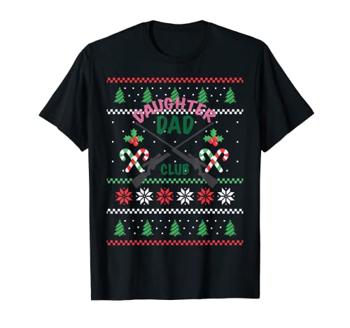 Christmas Daughter Padre Jagd Club Camiseta