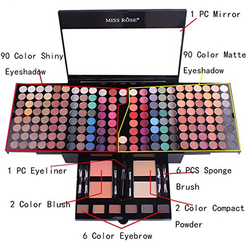 CHSEEO Paleta de Maquillaje Set Paleta de Sombras de Ojos, Juego de Maquillaje Kit de Maquillaje para Mujeres y Niñas Caja de Regalo Cosméticos #2