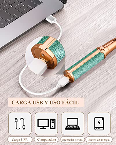 CkeyiN Depiladora Cejas Mujer,Depiladora de Cejas,Eléctrica Depiladora Cejas,Eyebrow Trimmer,Recortador Vello Nariz,Depiladora Mujer para Cejas y Removedor de Vellos Sin Dolor Cejas Labios Nariz