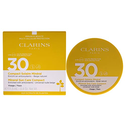 Clarins 57934 Solucion Rostro Compact Minera Alta Proteccion Tono Beige Uvb 30, 11.5 ml