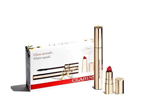 Clarins mascara supra volumen 01 + mini joli rouge velvet 742