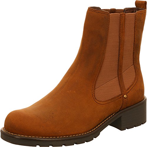 Clarks Orinoco Club, Botas Chelsea Mujer, Marrón (Brown Snuff), 40 EU