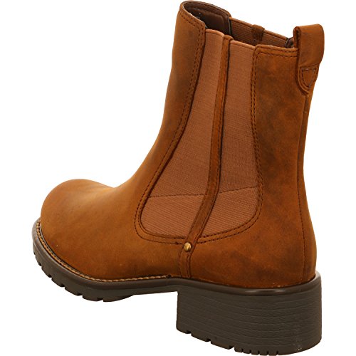 Clarks Orinoco Club, Botas Chelsea Mujer, Marrón (Brown Snuff), 40 EU