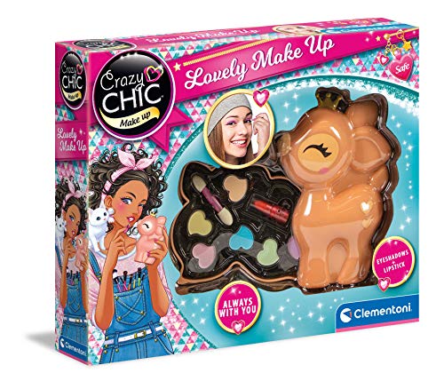 Clementoni - Crazy Chic - Lovely Make Up - Cervatillo - Set de Maquillaje Infantil a Partir de 6 años (18631)