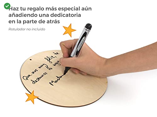 CONTRAXT Marco Huellas Bebe Papa Primerizo Regalos Personalizados Bebés Recuerdo Madera Dia del Padre Regalo Original Huella Mano Bebe para la Mejor Papa (Español, Padre)