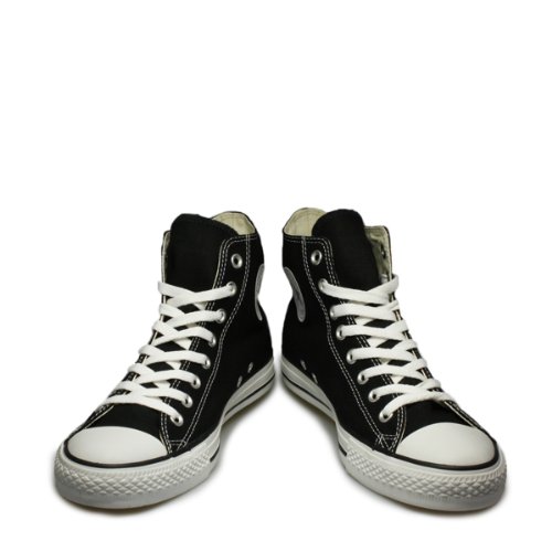 Converse All Star Hi Canvas Zapatillas Negras Monocromas-UK 3