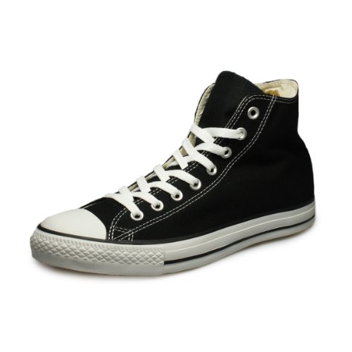 Converse All Star Hi Canvas Zapatillas Negras Monocromas-UK 3