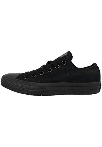 Converse Chuck Taylor All Star Low Black Canvas Trainers-UK 4.5