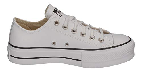 CONVERSE - CTAS Lift Clean OX 561680C - White Black, Tamaño:40 EU