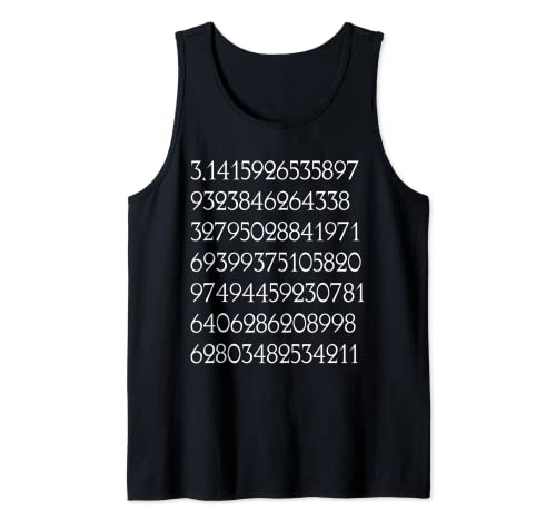 Cool Maestro de Matemáticas Pi Dígitos Camiseta sin Mangas