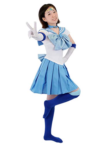 CoolChange Disfraz Cosplay de Ami Mizuno para aficcionados | Sailor Mercury Cosplay | Talla: S