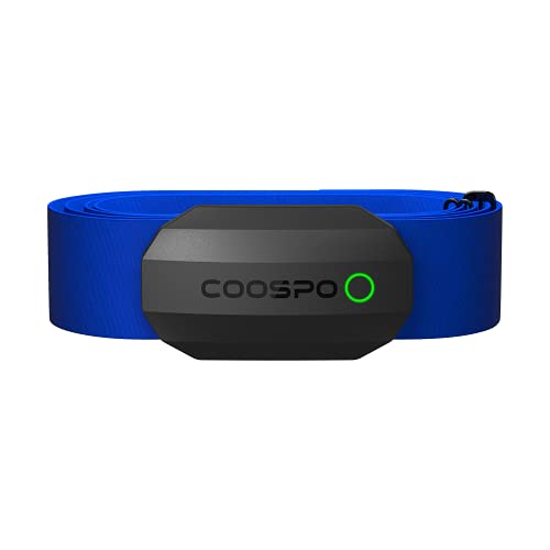 CooSpo Frecuencia Cardíaca Bluetooth Banda Monitor Sensor de Frecuencia Cardíaca Deportivo Ant+ para Garmin Wahoo Suunto Polar UA Run -SB-BU…