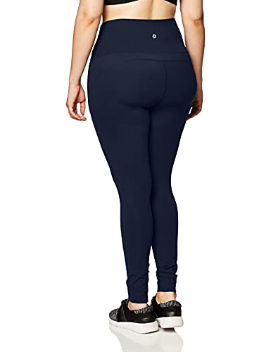 Core 10 Second Skin 28" Leggings de Yoga de Cintura Alta y Longitud Completa Mujer, Azul Marino, M