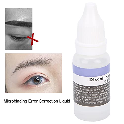 Corrector De Blanqueamiento Microblading, 15ml Microblading Corrección De Errores Líquido Microblading Suministros Para Uso Doméstico Eliminación De Tatuajes Ceja Agente De Eliminación De Tatuajes