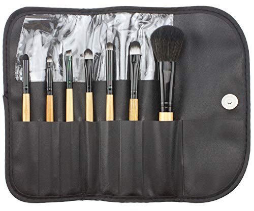 Create Idea Pro 7 piezas Afcompatible withdable Pinceles de maquillaje Cosméticos ojos maquillaje cepillo con bolsa