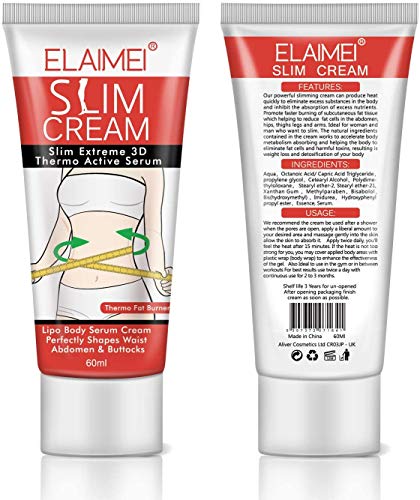 Crema adelgazante, Crema para eliminar la celulitis Quemador de grasa Pérdida de peso Cremas para adelgazar Pierna Cuerpo Cintura Efectivo anticelulítico Quema de grasa (2 Pack)